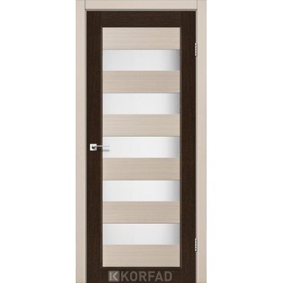 Межкомнотные двери Корфад Коллекция PORTO COMBI COLORE Модель PC-04 (комбинированный дуб белёный/венге) 