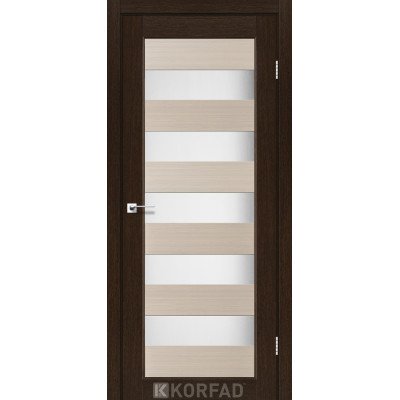 Межкомнотные двери Корфад Коллекция PORTO COMBI COLORE Модель PC-04 (комбинированный дуб белёный/венге) 