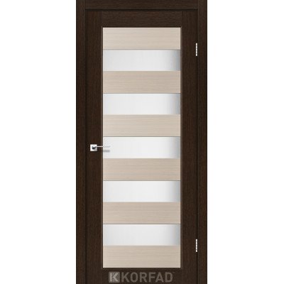 Межкомнотные двери Корфад Коллекция PORTO COMBI COLORE Модель PC-04 (комбинированный дуб белёный/венге) 