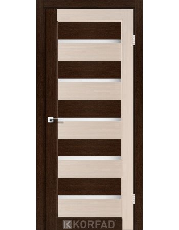 Межкомнотные двери Корфад Коллекция PORTO COMBI COLORE Модель PC-05 (комбинированный дуб белёный/венге) 