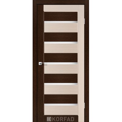 Межкомнотные двери Корфад Коллекция PORTO COMBI COLORE Модель PC-05 (комбинированный дуб белёный/венге) 