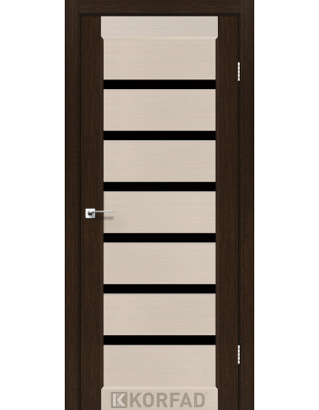 Межкомнотные двери Корфад Коллекция PORTO COMBI DELUXE Модель PCD-01 (комбинированный дуб белёный/венге) 