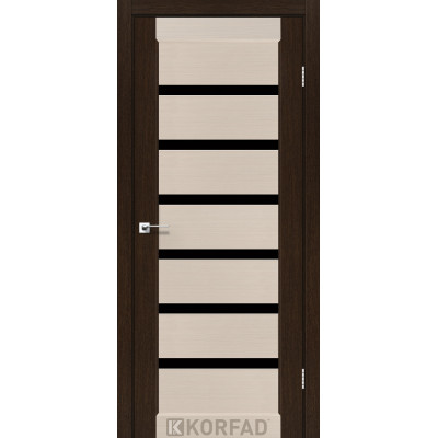 Межкомнотные двери Корфад Коллекция PORTO COMBI DELUXE Модель PCD-01 (комбинированный дуб белёный/венге) 
