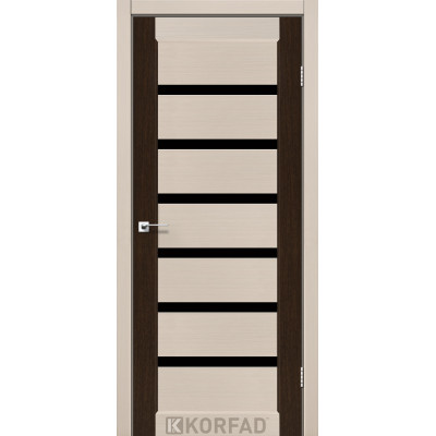 Межкомнотные двери Корфад Коллекция PORTO COMBI DELUXE Модель PCD-01 (комбинированный дуб белёный/венге 2) 