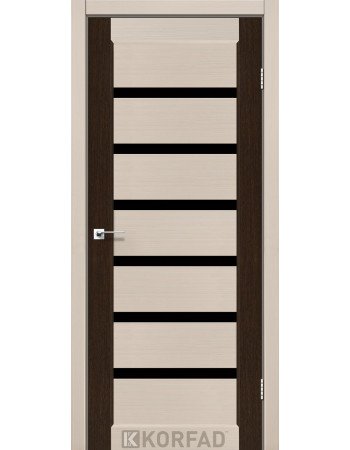 Межкомнотные двери Корфад Коллекция PORTO COMBI DELUXE Модель PCD-01 (комбинированный дуб белёный/венге 2) 