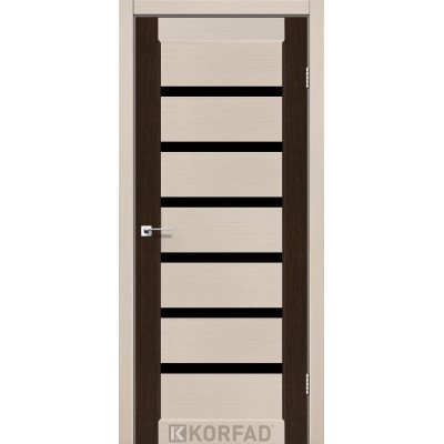 Межкомнотные двери Корфад Коллекция PORTO COMBI DELUXE Модель PCD-01 (комбинированный дуб белёный/венге 2) 