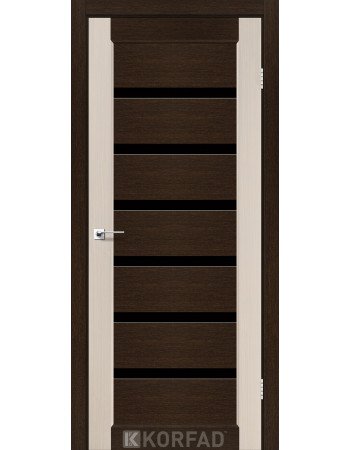 Межкомнотные двери Корфад Коллекция PORTO COMBI DELUXE Модель PCD-02 (комбинированный дуб белёный/венге ) 