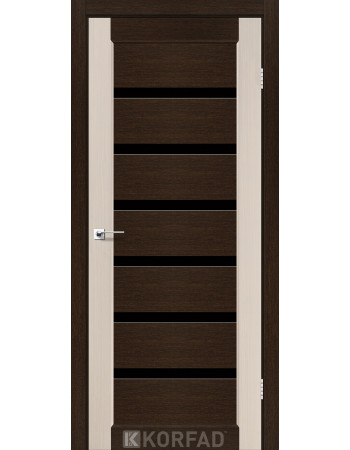 Межкомнотные двери Корфад Коллекция PORTO COMBI DELUXE Модель PCD-05 (комбинированный дуб белёный/венге ) 