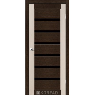 Межкомнотные двери Корфад Коллекция PORTO COMBI DELUXE Модель PCD-05 (комбинированный дуб белёный/венге ) 