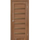 Межкомнотные двери Корфад Коллекция PORTO DELUXE Модель PD-01 (Дуб браш) с бронзовым стеклом