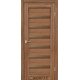 Межкомнотные двери Корфад Коллекция PORTO DELUXE Модель PD-01 (Дуб браш) с бронзовым стеклом