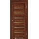 Межкомнотные двери Корфад Коллекция PORTO DELUXE Модель PD-01 (Орех) с бронзовым стеклом