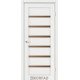 Межкомнотные двери Корфад Коллекция PORTO DELUXE Модель PD-01 (Ясень белый) с бронзовым стеклом