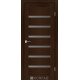 Межкомнотные двери Корфад Коллекция PORTO DELUXE Модель PD-01 (Венге) с графитовым стеклом