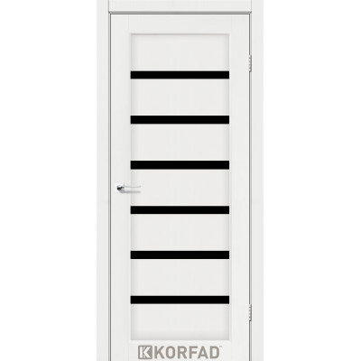 Межкомнотные двери Корфад Коллекция PORTO DLUXE Модель PD-01 (Белый ясень)