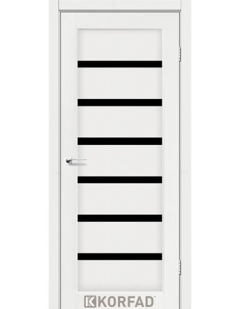 Межкомнотные двери Корфад Коллекция PORTO DLUXE Модель PD-01 (Белый ясень)