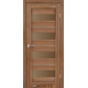 Межкомнотные двери Корфад Коллекция PORTO DELUXE Модель PD-02 (Дуб браш) с бронзовым стеклом