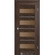 Межкомнотные двери Корфад Коллекция PORTO DELIXE Модель PD-02 (Дуб марсала) с бронзовым стеклом