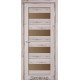 Межкомнотные двери Корфад Коллекция PORTO DELUXE Модель PD-02 (Дуб нордик) с бронзовым стеклом