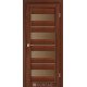 Межкомнотные двери Корфад Коллекция PORTO DELUXE Модель PD-02 (Орех) с бронзовым стеклом