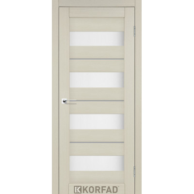 Межкомнотные двери Корфад Коллекция PORTO DELUXE Модель PD-02 (Дуб белёный) с стеклом сатин
