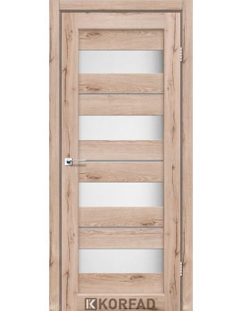 Межкомнотные двери Корфад Коллекция PORTO DELUXE Модель PD-02 (Дуб тобакко) 