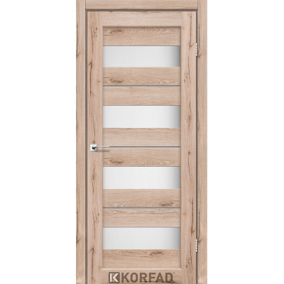 Межкомнотные двери Корфад Коллекция PORTO DELUXE Модель PD-02 (Дуб тобакко) 