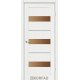 Межкомнотные двери Корфад Коллекция PORTO DELUXE Модель PD-12 (Ясень белый) с бронзовым стеклом