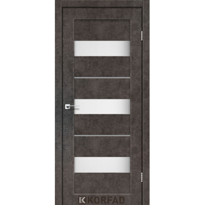 Межкомнотные двери Корфад Коллекция PORTO DELUXE Модель PD-12 (Лофт бетон) 