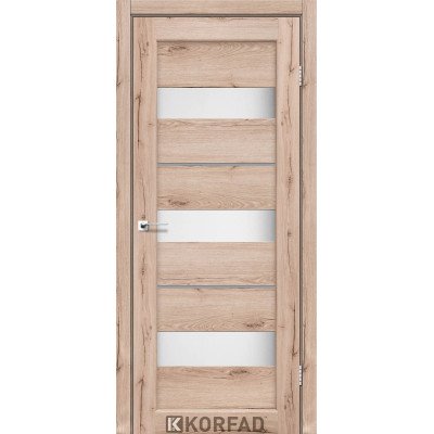 Межкомнотные двери Корфад Коллекция PORTO DELUXE Модель PD-12 (Дуб тобакко) 
