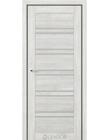 Двері Leador Express модель GERBERA Артвуд Жасмін (NanoFlex) скло сатин або чорне