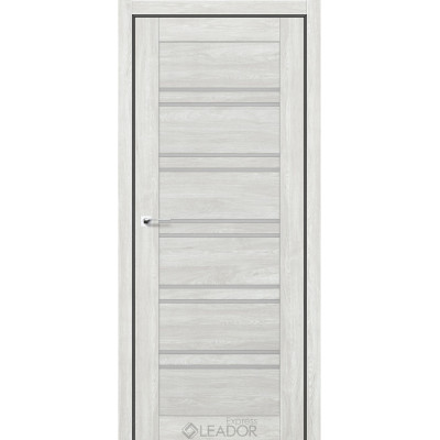 Двері Leador Express модель GERBERA Артвуд Жасмін (NanoFlex) скло сатин або чорне