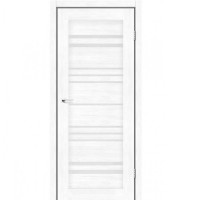 Двері Leador Express модель ANDORA Клен Білий (PVC) скло сатин або чорне