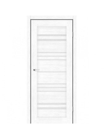 Двері Leador Express модель ANDORA Клен Білий (PVC) скло сатин або чорне