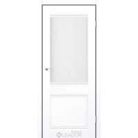 Двері Leador Express ATLANTIC-01 Білий Мат (PP) Німеччина скло сатин
