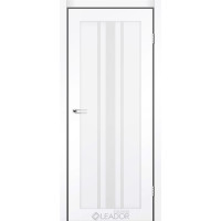 Міжкімнатні двері Leador Express FERONA Білий Мат (PP) Німеччина скло сатин або чорне