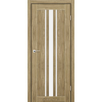 Міжкімнатні двері Leador Express FERONA Клен Золотий (PVC) скло сатин або чорне