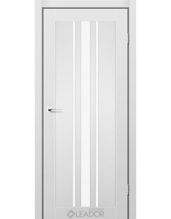 Міжкімнатні двері Leador Express FERONA Сірий Мат (PP) Німеччина скло сатин або чорне
