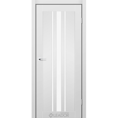 Міжкімнатні двері Leador Express FERONA Сірий Мат (PP) Німеччина скло сатин або чорне