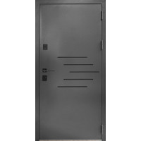 Вхідні двері Магда модель 834.1 Тип-15 колір зовнішній RAL 7024/внутрішній Емаль біла