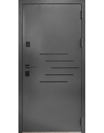 Вхідні двері Магда модель 834.1 Тип-15 колір зовнішній RAL 7024/внутрішній Емаль біла