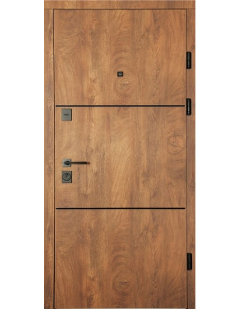 Входные двери Магда модель 530.1 (Тип-2) Срез дерева коньячный/Срез дерева коньячный