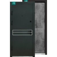 Вхідні двері Мет/МДФ Трініті Л8/291 Q Оксид темний