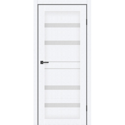 Двері MS Doors модель Джорджія Арктик, скло Сатин, або Чорне