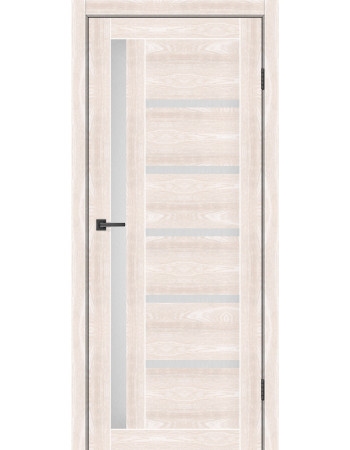 Двері MS Doors модель Орлеан Дуб шампань скло Сатин, або Чорне