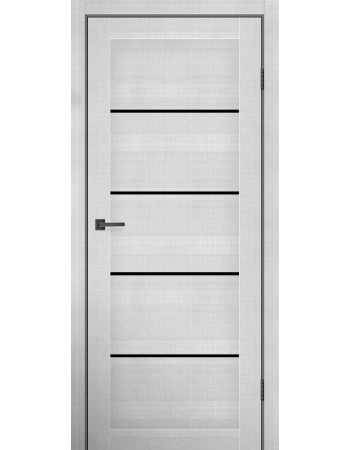 Двері міжкімнатні MSDoors модель MONTANA (Монтана) Перлина Чорне скло
