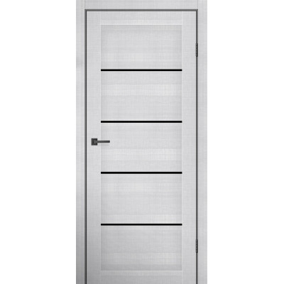 Двери межкомнатные MSDoors модель MONTANA (Монтана) Жемчужина Черное стекло