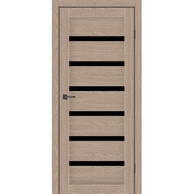Міжкімнатні двері LOUISIANA MS Doors Акація Скло чорне