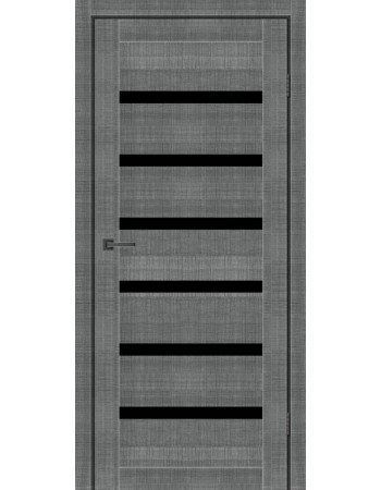 Межкомнатные двери LOUISIANA MS Doors Сильвер Стекло черное