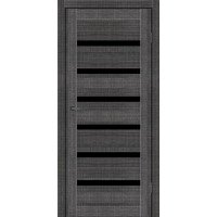 Межкомнатные двери LOUISIANA MS Doors Вуд грей Стекло черное